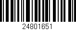 Código de barras (EAN, GTIN, SKU, ISBN): '24801651'