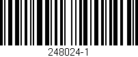 Código de barras (EAN, GTIN, SKU, ISBN): '248024-1'