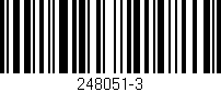 Código de barras (EAN, GTIN, SKU, ISBN): '248051-3'
