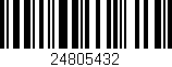 Código de barras (EAN, GTIN, SKU, ISBN): '24805432'