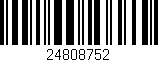 Código de barras (EAN, GTIN, SKU, ISBN): '24808752'