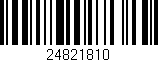 Código de barras (EAN, GTIN, SKU, ISBN): '24821810'