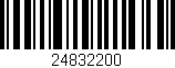 Código de barras (EAN, GTIN, SKU, ISBN): '24832200'