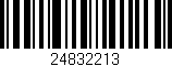 Código de barras (EAN, GTIN, SKU, ISBN): '24832213'