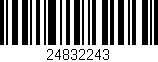 Código de barras (EAN, GTIN, SKU, ISBN): '24832243'