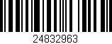 Código de barras (EAN, GTIN, SKU, ISBN): '24832963'