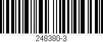 Código de barras (EAN, GTIN, SKU, ISBN): '248380-3'