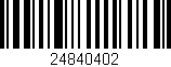 Código de barras (EAN, GTIN, SKU, ISBN): '24840402'