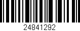 Código de barras (EAN, GTIN, SKU, ISBN): '24841292'