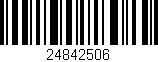 Código de barras (EAN, GTIN, SKU, ISBN): '24842506'