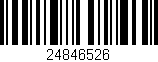 Código de barras (EAN, GTIN, SKU, ISBN): '24846526'