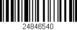 Código de barras (EAN, GTIN, SKU, ISBN): '24846540'