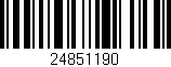 Código de barras (EAN, GTIN, SKU, ISBN): '24851190'