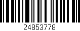 Código de barras (EAN, GTIN, SKU, ISBN): '24853778'