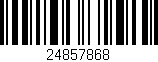 Código de barras (EAN, GTIN, SKU, ISBN): '24857868'