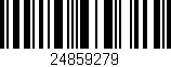 Código de barras (EAN, GTIN, SKU, ISBN): '24859279'