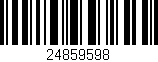 Código de barras (EAN, GTIN, SKU, ISBN): '24859598'