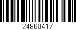 Código de barras (EAN, GTIN, SKU, ISBN): '24860417'
