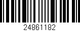 Código de barras (EAN, GTIN, SKU, ISBN): '24861182'