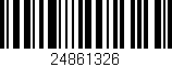 Código de barras (EAN, GTIN, SKU, ISBN): '24861326'