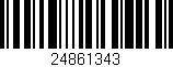 Código de barras (EAN, GTIN, SKU, ISBN): '24861343'