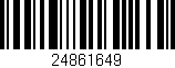Código de barras (EAN, GTIN, SKU, ISBN): '24861649'