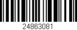 Código de barras (EAN, GTIN, SKU, ISBN): '24863081'