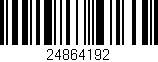 Código de barras (EAN, GTIN, SKU, ISBN): '24864192'