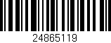 Código de barras (EAN, GTIN, SKU, ISBN): '24865119'