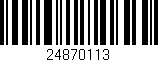 Código de barras (EAN, GTIN, SKU, ISBN): '24870113'