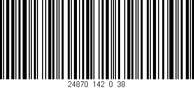 Código de barras (EAN, GTIN, SKU, ISBN): '24870_142_0_38'