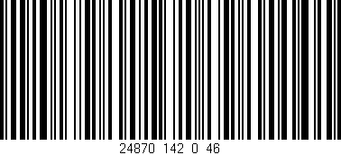 Código de barras (EAN, GTIN, SKU, ISBN): '24870_142_0_46'