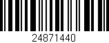 Código de barras (EAN, GTIN, SKU, ISBN): '24871440'