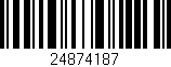 Código de barras (EAN, GTIN, SKU, ISBN): '24874187'