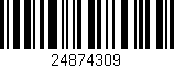 Código de barras (EAN, GTIN, SKU, ISBN): '24874309'