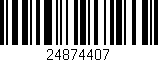 Código de barras (EAN, GTIN, SKU, ISBN): '24874407'