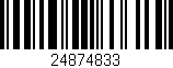 Código de barras (EAN, GTIN, SKU, ISBN): '24874833'