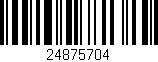 Código de barras (EAN, GTIN, SKU, ISBN): '24875704'
