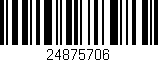 Código de barras (EAN, GTIN, SKU, ISBN): '24875706'