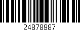 Código de barras (EAN, GTIN, SKU, ISBN): '24878987'