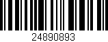Código de barras (EAN, GTIN, SKU, ISBN): '24890893'