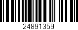 Código de barras (EAN, GTIN, SKU, ISBN): '24891359'