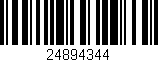 Código de barras (EAN, GTIN, SKU, ISBN): '24894344'