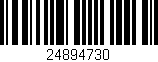 Código de barras (EAN, GTIN, SKU, ISBN): '24894730'