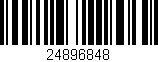 Código de barras (EAN, GTIN, SKU, ISBN): '24896848'