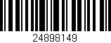 Código de barras (EAN, GTIN, SKU, ISBN): '24898149'