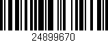 Código de barras (EAN, GTIN, SKU, ISBN): '24899670'