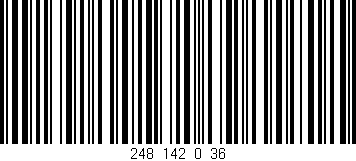 Código de barras (EAN, GTIN, SKU, ISBN): '248_142_0_36'