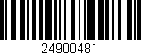 Código de barras (EAN, GTIN, SKU, ISBN): '24900481'