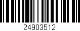 Código de barras (EAN, GTIN, SKU, ISBN): '24903512'